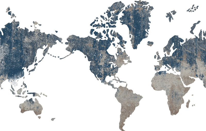 Stone Effect America World map - TenStickers