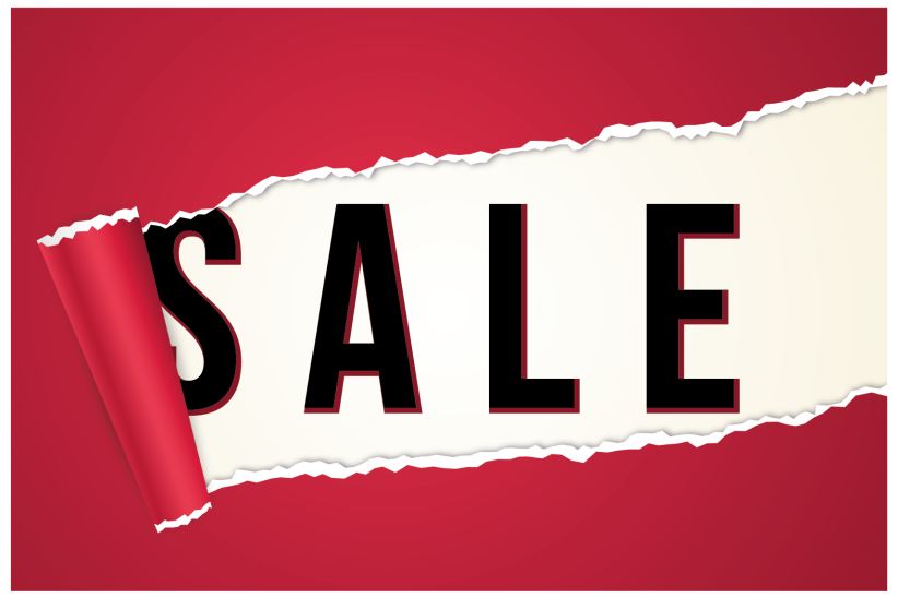 Sales peeling banner window sticker - TenStickers