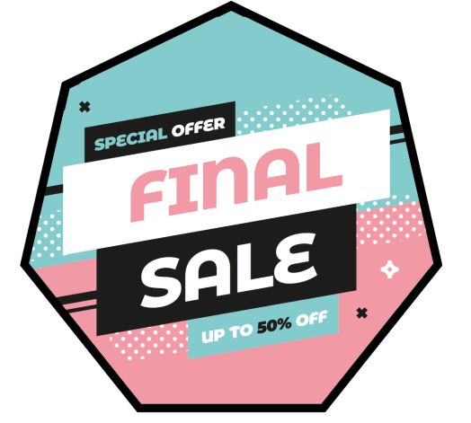 Pastel Colour Sale window sticker - TenStickers