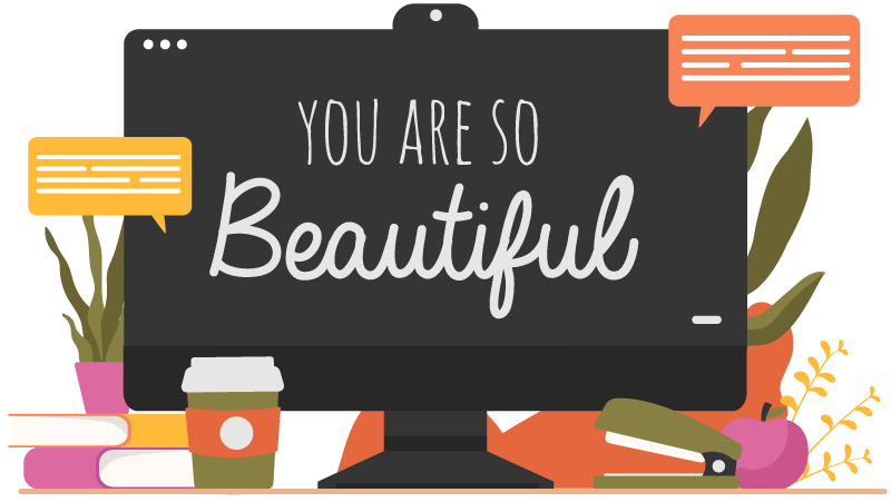You are so beautiful computer laptop skins - TenStickers