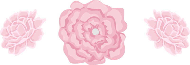 动物贴画 粉色花卉装饰 - TenStickers