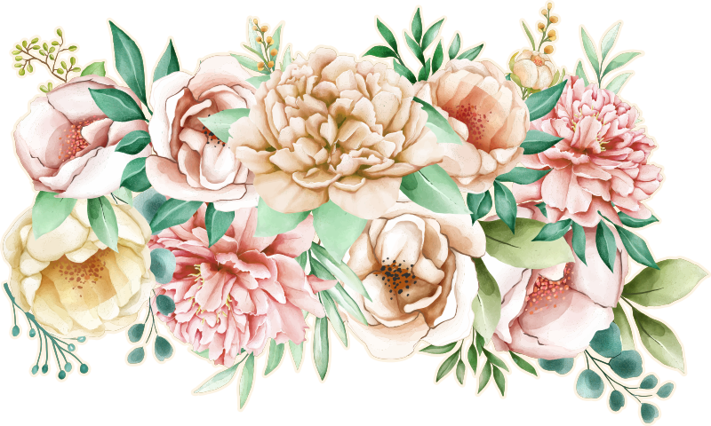 Blume Aufkleber Gänseblümchen blumen - TenStickers