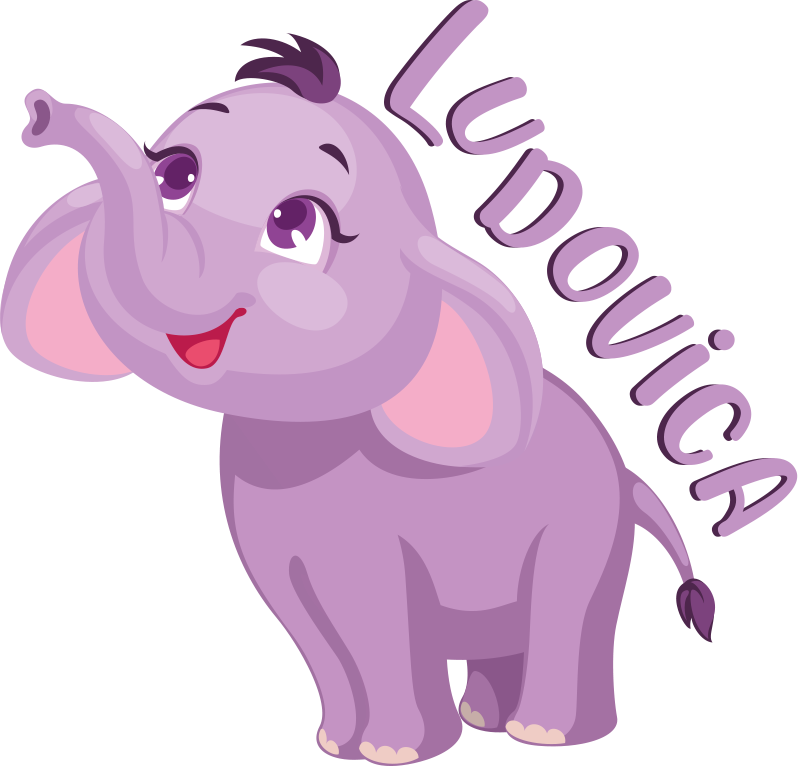 Sticker Elefantino personalizzato - TenStickers