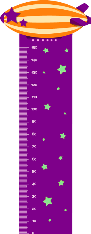 Višinski grafikon linearna višinska karta tabela stene - TenStickers