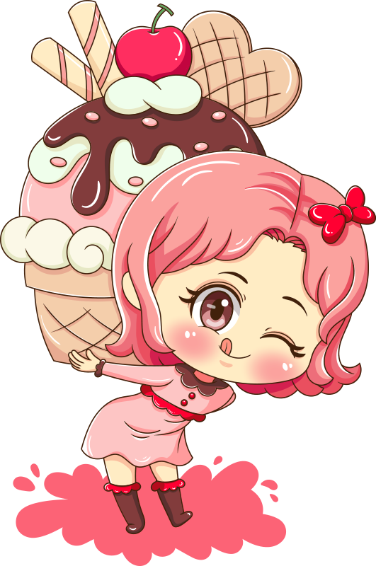 Sweet Treats: Cupcake Anime Stickers