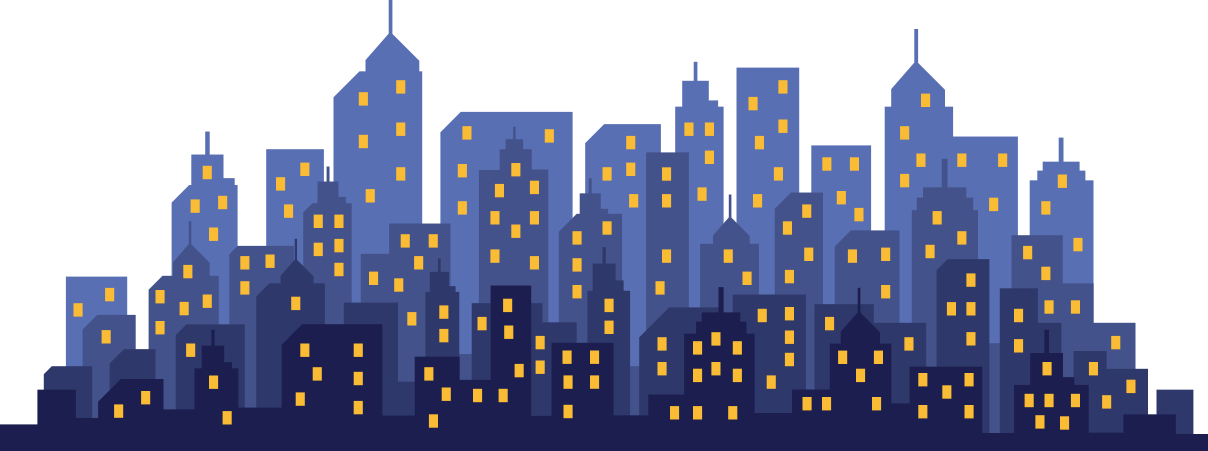 Gökdelen manzarası ev ofis çıkartmaları - TenStickers