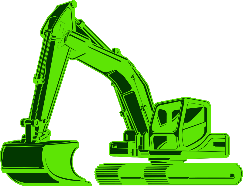 Nalepka bager mister green otroška spalnica - TenStickers