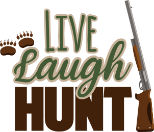 Live laugh hunt wall sticker - TenStickers