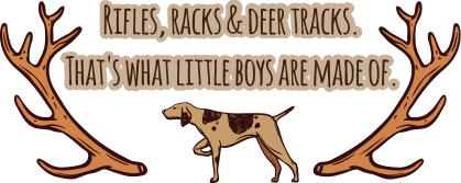 Little Boy Hunter text wall sticker - TenStickers