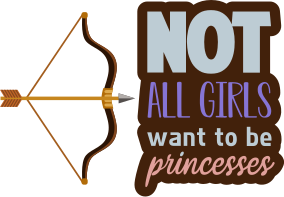 Hunter princess inspirational quote sticker - TenStickers