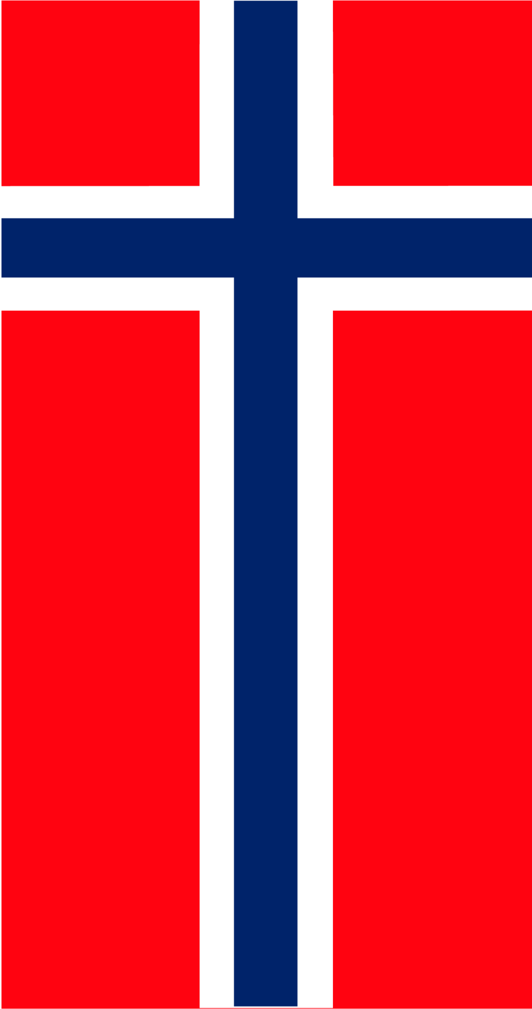 Norsk flagg vertikal wall stickers - Tenstickers