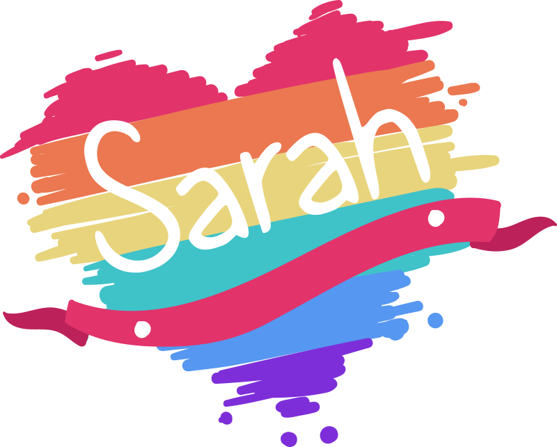 Autocolant de crăciun personalizat curcubeu - TenStickers