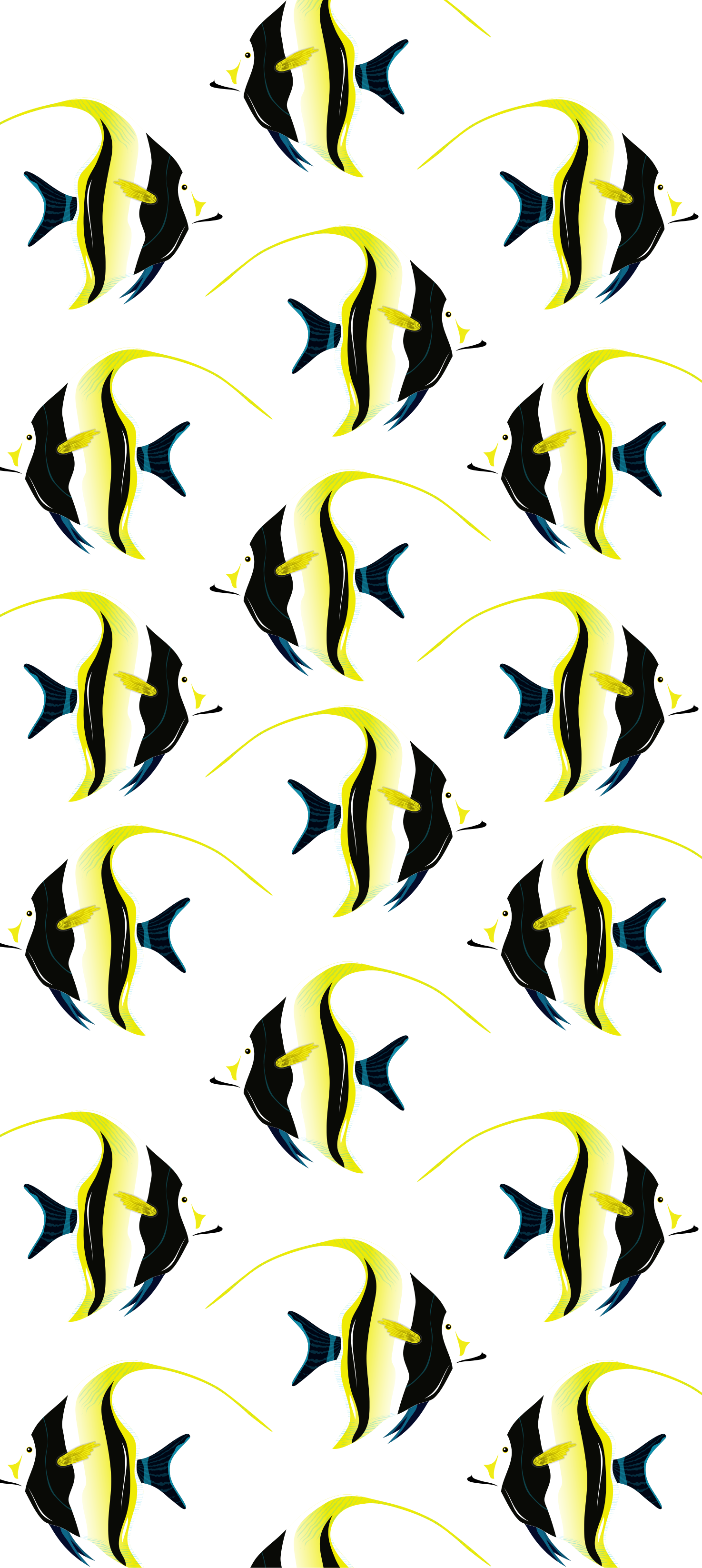 Sticker Paroi de Douche Salle de bain Poissons - TenStickers