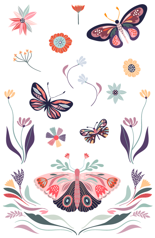 Stickers Floral: Déco Élégante et Naturelle - TenStickers