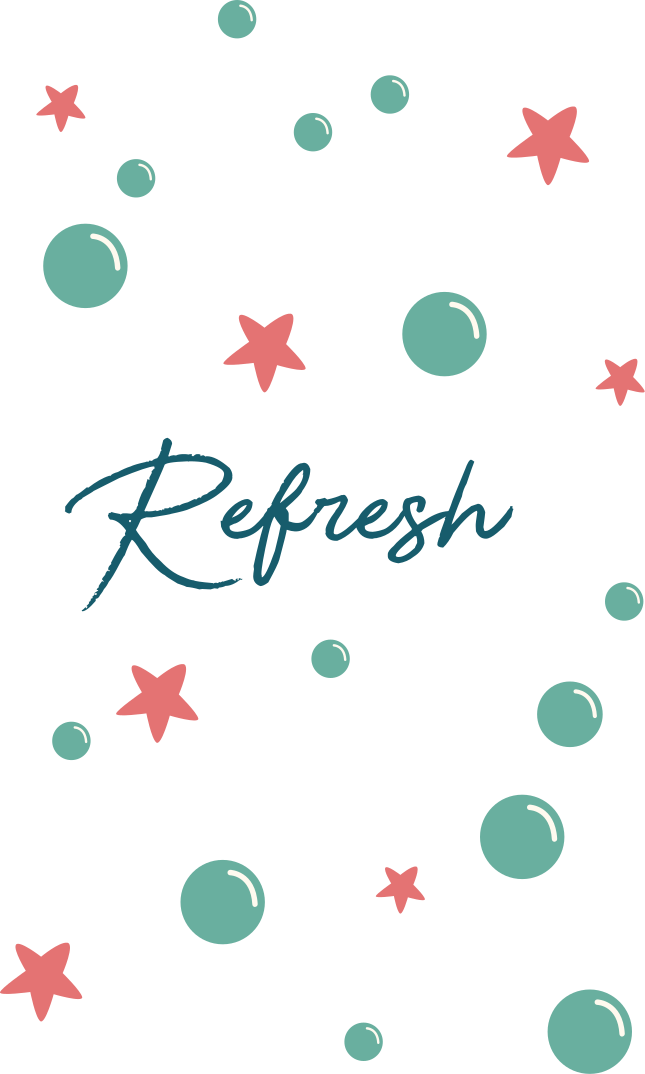 Refresh shower screen sticker - TenStickers