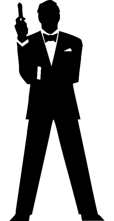 007人物黑胶墙贴 - TenStickers