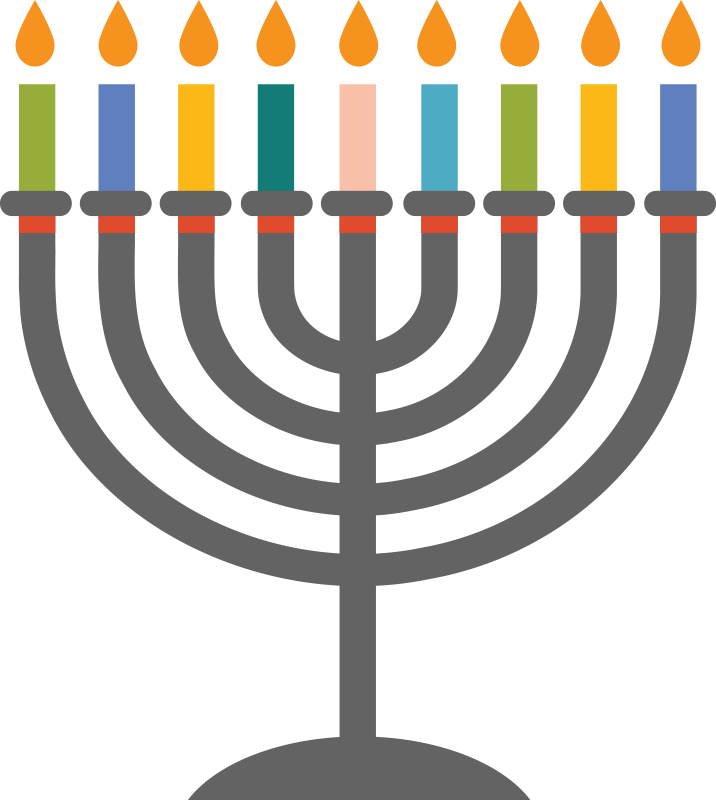 Menorah icon vinyl sticker - TenStickers