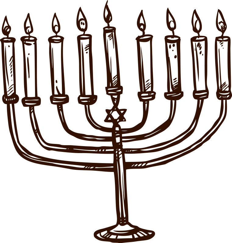 Jewish chandelier icon sticker - TenStickers
