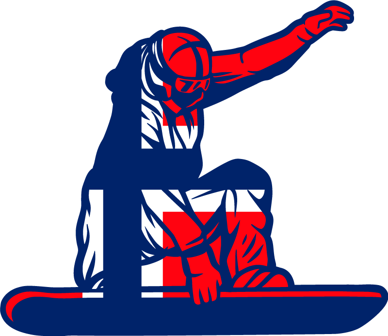 Snowboard mann norge ekstremsport dekal - Tenstickers