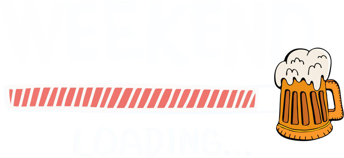 Weekend beer drink sticker - TenStickers