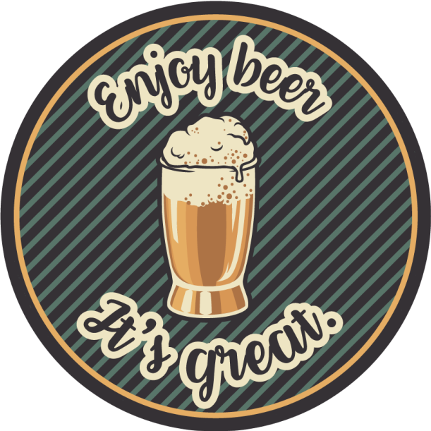 Beer is great drink sticker - TenStickers