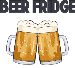 Beer glass texture fridge sticker - TenStickers