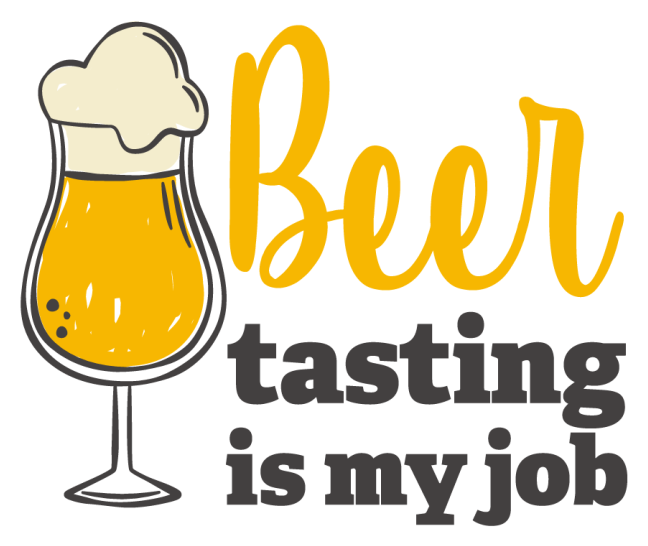 Beer tasting is my job drink sticker - TenStickers