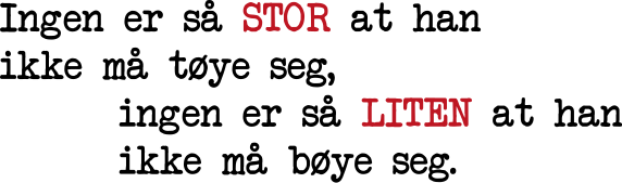 Ingen store ingen små wallstickers sitater - Tenstickers