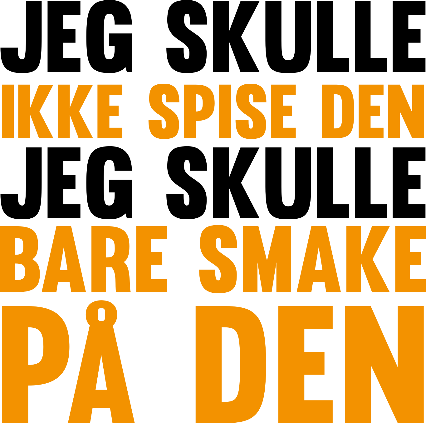 Bare smake på den sitat wallsticker - Tenstickers