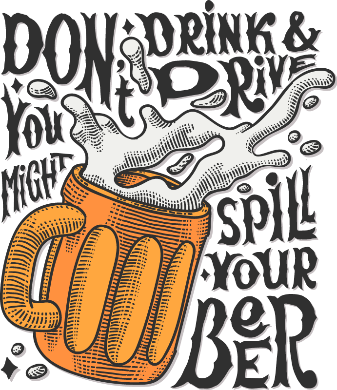 Vinilo bebida Bandera de cerveza - TenVinilo