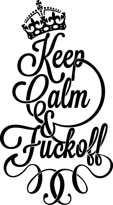 Keep Calm And Fuck Off Sticker Tenstickers
