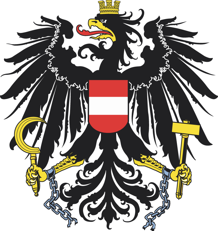 Wandtattoo Wohnzimmer Blume Österreich Flagge edelweiß - TenStickers