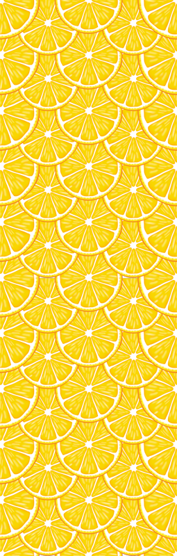 Kühlschrank Aufkleber Orange Muster - TenStickers