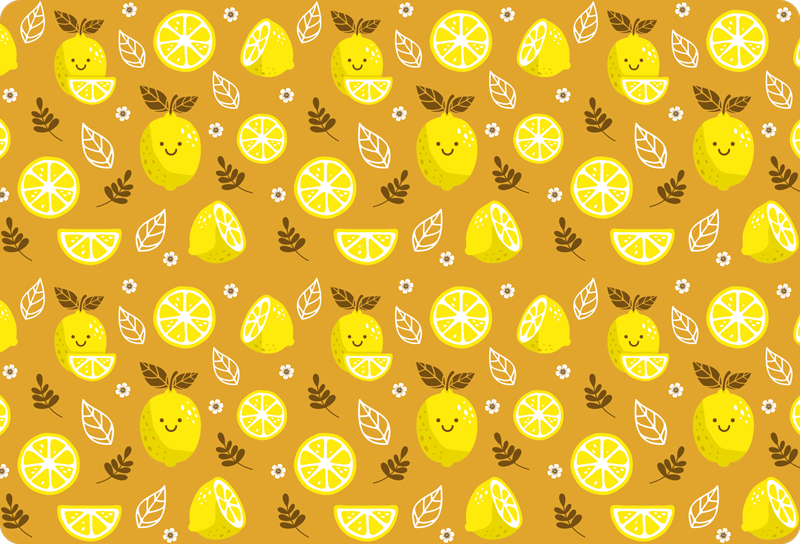 Vinilo para portátil concepto limón alegre - TenVinilo