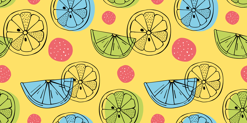 αυτοκόλλητο επίπλων εσπεριδοειδών - TenStickers