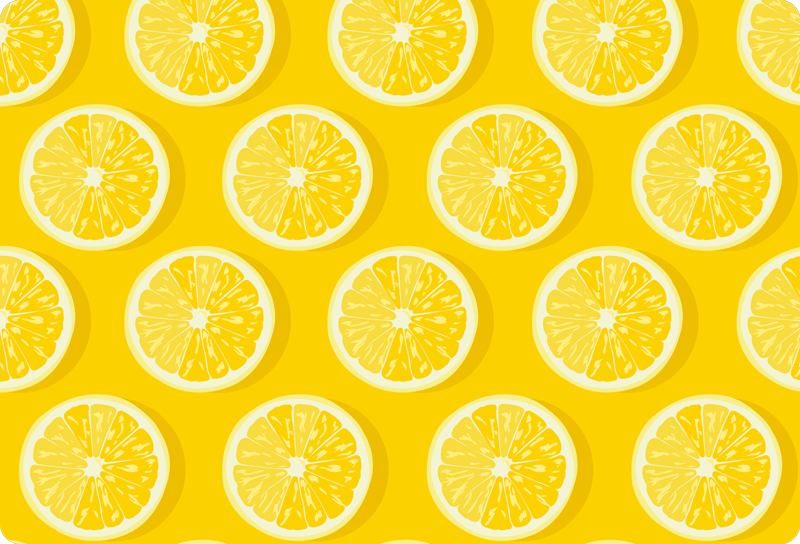 Sliced lemons laptop skins sticker - TenStickers