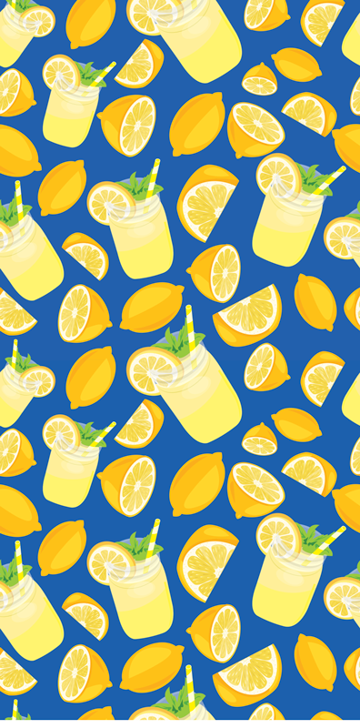 Citromlé hűtőszekrény vinyl matrica - TenStickers