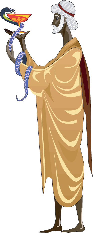 Mythology Asclepius Sticker - TenStickers