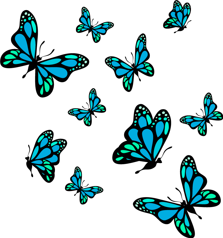 ophouden Trappenhuis de eerste Vlinder stickers Vlinders in de kamer - TenStickers