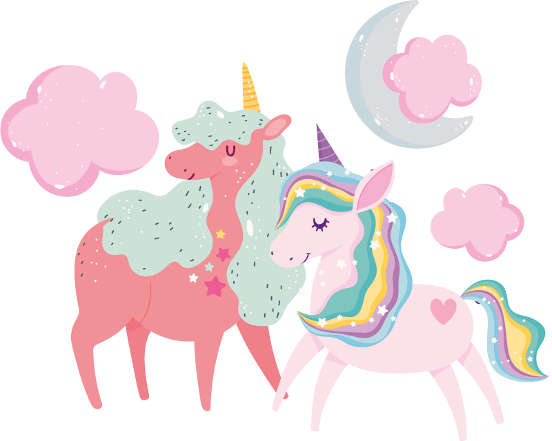 Mali jednoboj s naljepnicom s farmi kobila - TenStickers