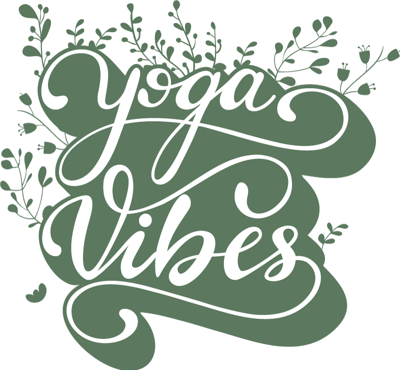 Yoga Vibes Zen Duvar Sticker Tenstickers