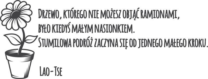 Naklejka na ścianę Motywujący cytat  - TenStickers