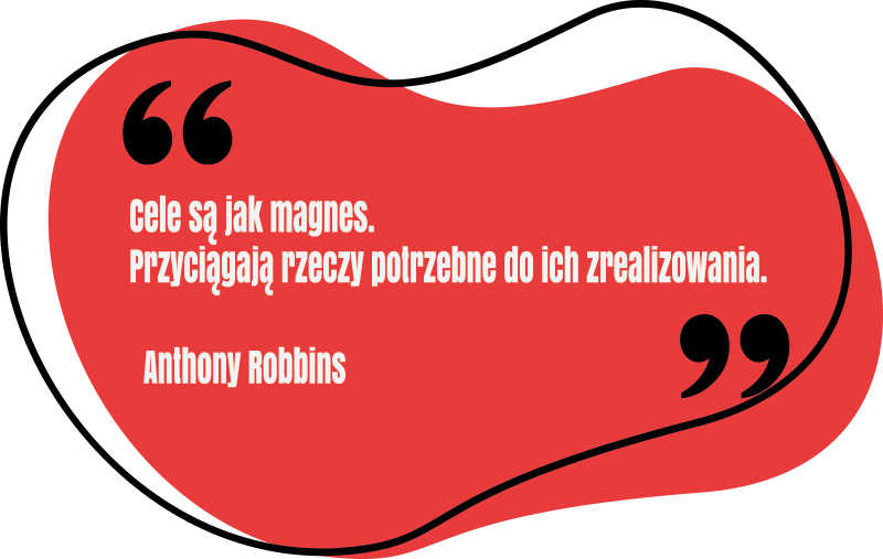 Naklejka na ścianę cytat Tonny Robbins - TenStickers