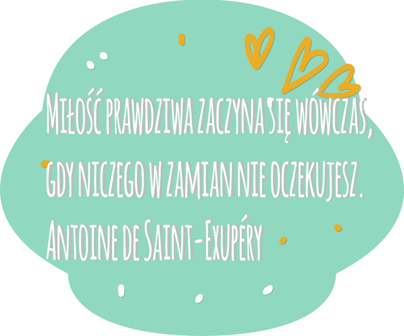 Naklejka na ścianę z cytatem Mały Książę  - TenStickers