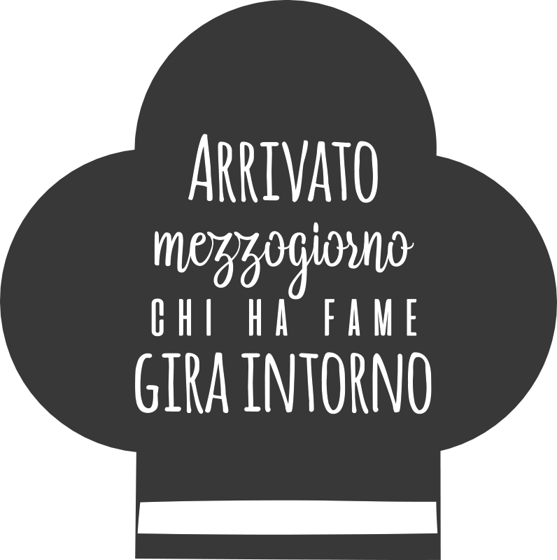 Adesivo murale cucina Amo la cucina italiana - TenStickers