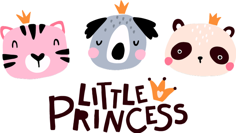 Autocolantes com animais selvagens Rainha panda fofa - TenStickers