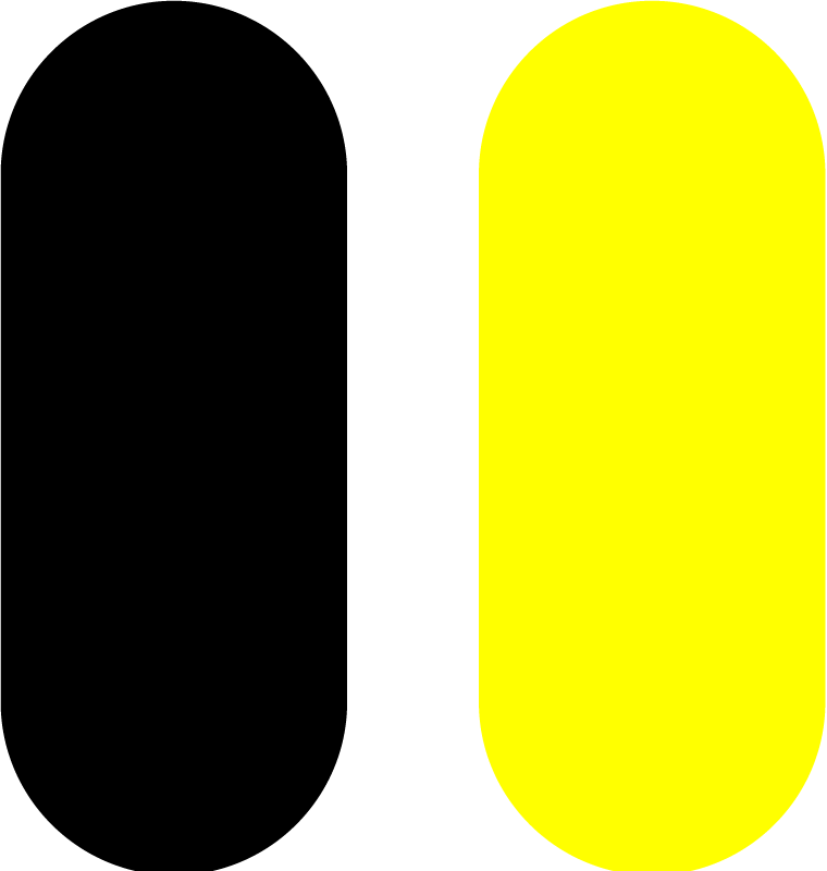 αυτοκόλλητο κίτρινο και μαύρο κομφετί - TenStickers