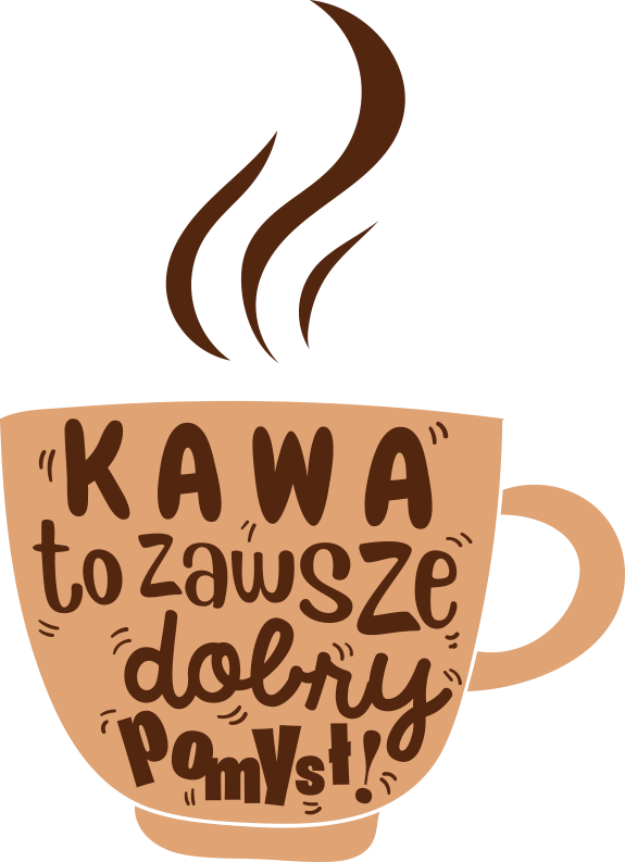 Naklejka na ścianę do kuchni Kawa to zawsze dobry pomysł - TenStickers