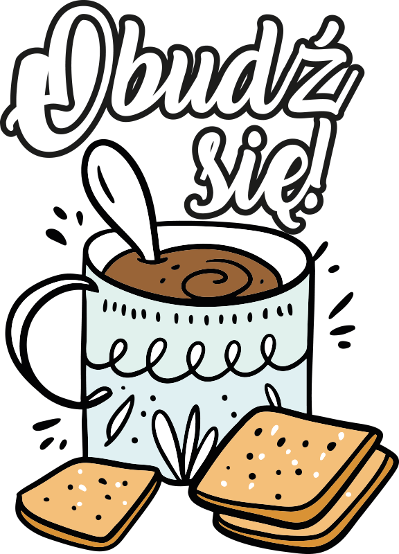 Naklejka na ścianę polskie napisy Obudź się! - TenStickers