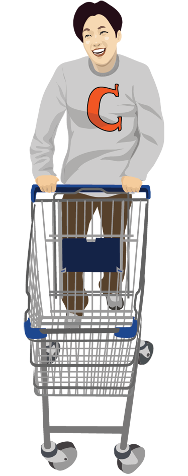 Einkaufswagen Aufkleber - TenStickers